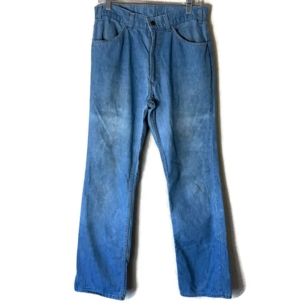 Levi's Vintage 1970's Orange Tab Denim Jeans 33x32